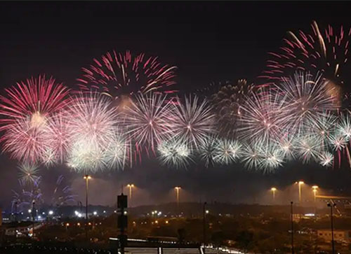 神木县焰火晚会